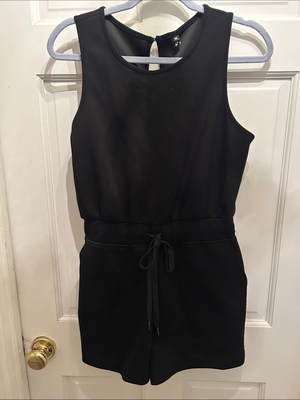 Sleeveless Black Drawstring Romper by H&M